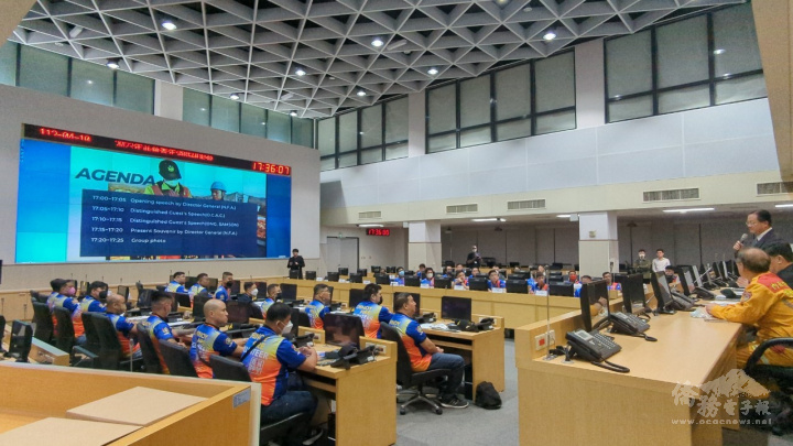 僑務委員會2023年菲華青年消防研習營4月10日於消防署訓練中心舉行開業式