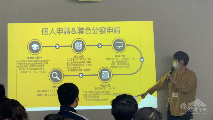 專員葉翠馨解說海外青年研習資訊