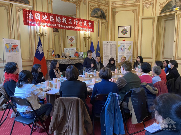 僑委會委員長徐佳青感謝各位老師持續在法國的各個角落推廣華語文及臺灣文化。