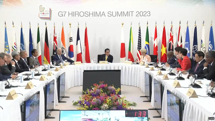 G7領袖呼籲，為了發展值得信賴的AI人工智慧，應開發並施行一套國際技術標準。(圖擷自G7推特)