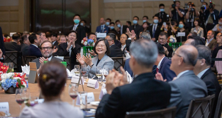 President Tsai attends the 2023 Europe Day Dinner.