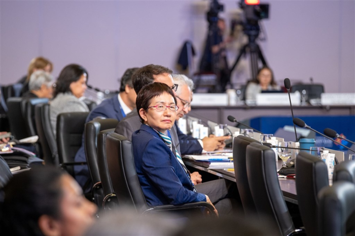 Finance Minister Chuang Tsui-yun (center) attends the ADB meeting in Incheon, South Korea from May 2-5. Photo courtesy of Asian Development Bank