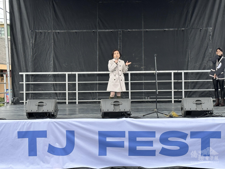 劉立欣致詞肯定天金堂對多元文化交流的貢獻