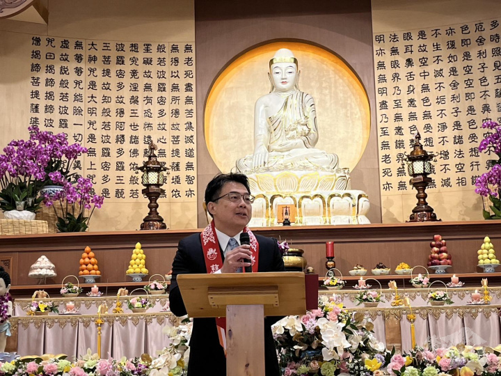駐邁阿密辦事處處長周啟宇致詞