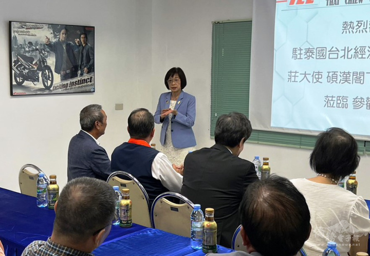 泰國臺灣商會聯合總會總會長郭修敏致詞嘉勉