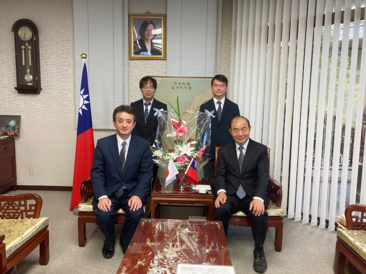 陳銘俊接待福岡教育連盟執行委員長山內省二