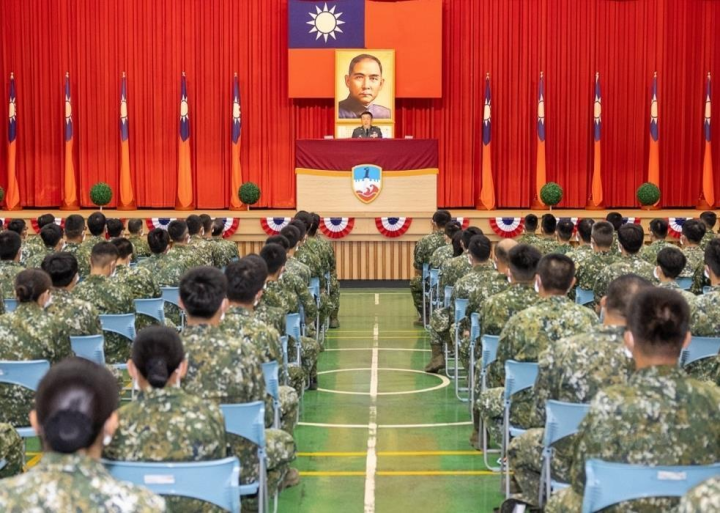 陸軍澎湖防衛指揮部1日舉辦6月份月會。（澎防部提供）