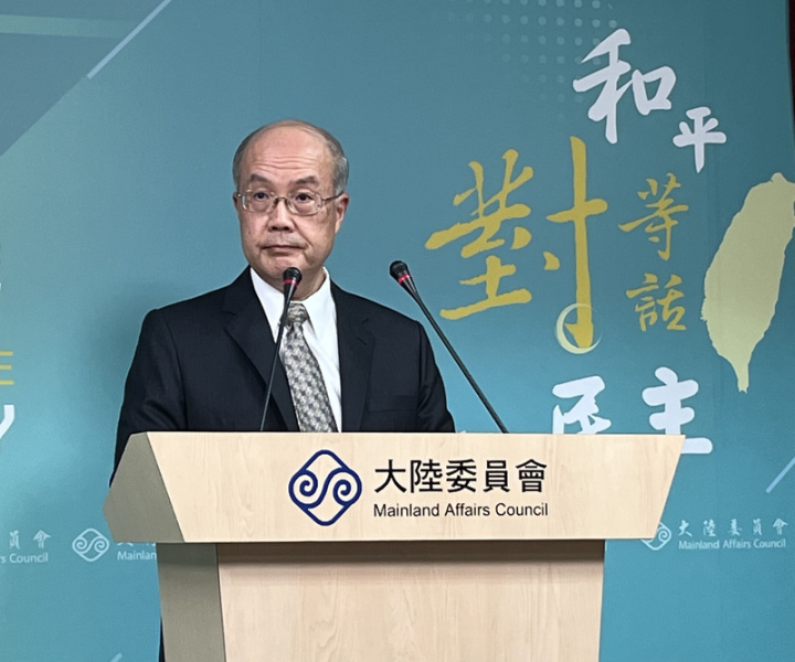 陸委會表示，「海峽論壇」是中共重要對台統戰平台，藉由交流名義對台宣傳「反獨、促融、促統」並藉機進行政治操作。圖為陸委會副主委兼發言人詹志宏。