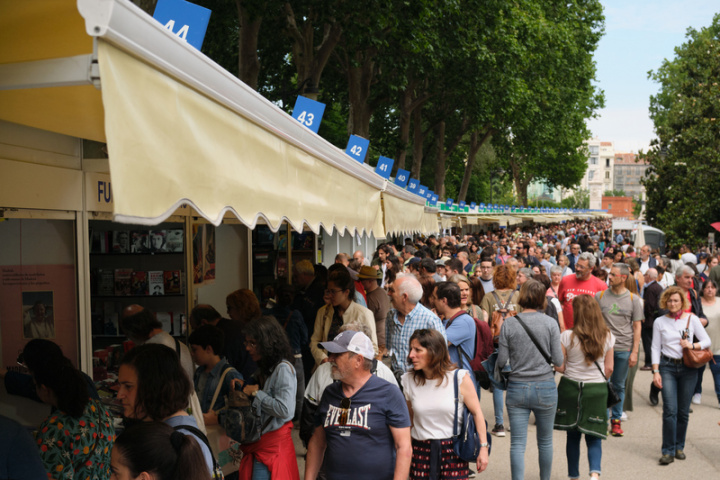 「馬德里書展」自1933年首度舉辦以來已邁向第82屆。5月26至6月11日在麗池公園舉行，共有424家出版社、書店與文學機構參展。