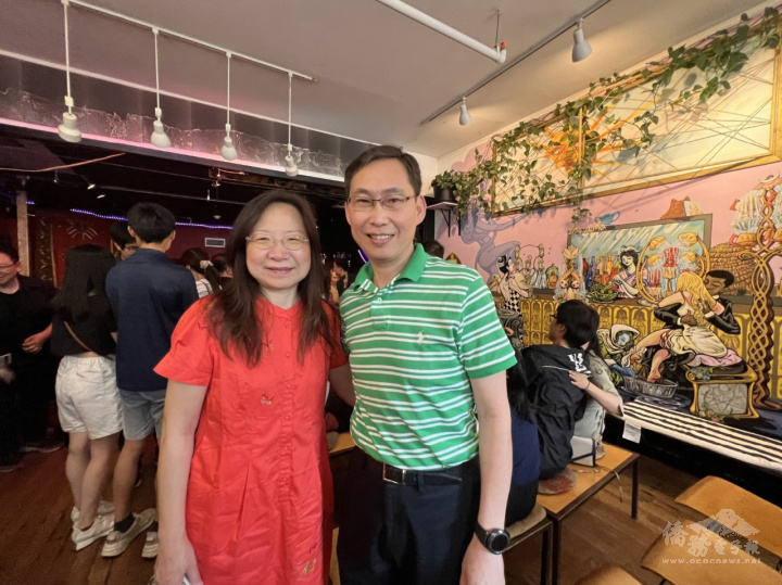 波士頓辦事處處長孫儉元、倪雪娥夫婦應邀出席，還全程在座的支持。