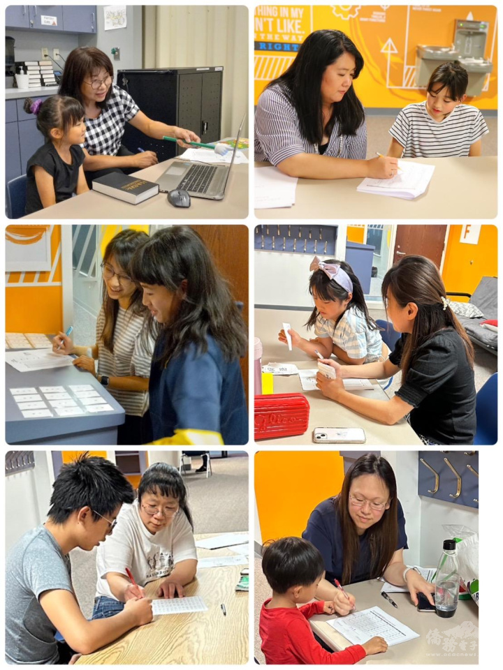 各班師生進行一對一的正體漢字語詞檢定