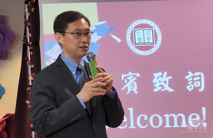 駐波士頓辦事處處長孫儉元提醒廣教學校同學，將來可到臺灣進修中文