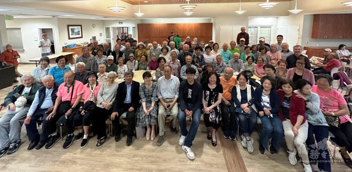 百餘臺灣鄉親齊聚講堂聆聽演講。