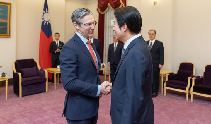 賴清德副總統17日上午接見「美國『國家民主基金會』（NED）會長威爾遜（Damon Wilson）訪團」