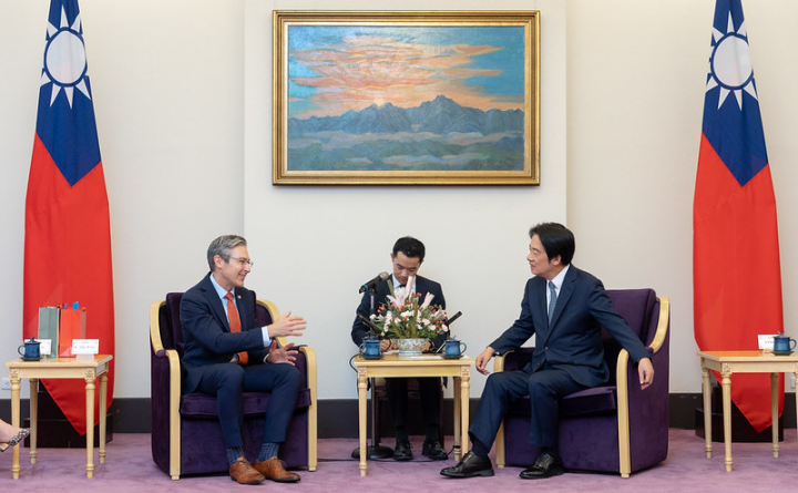 副總統接見「美國『國家民主基金會』（NED）會長威爾遜訪團」