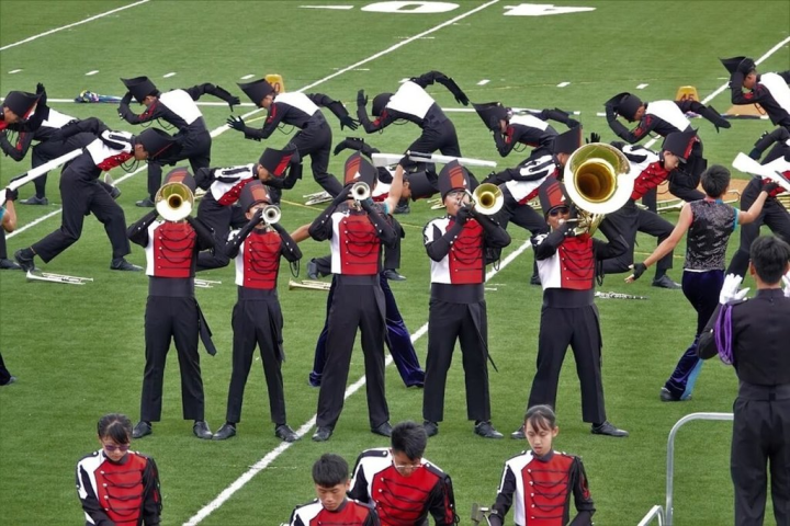 台北市建國中學樂旗聯隊受邀參與在美國西維吉尼亞州舉辦的世界盃行進樂隊大賽（WAMSB World Championships），22日從各國19支隊伍中脫穎而出，取得決賽資格。（建中樂旗隊家長後援會提供）