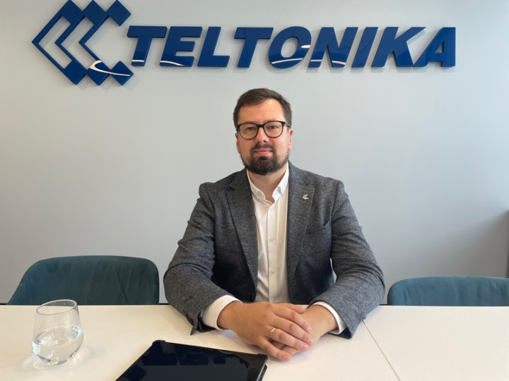 Teltonika集團創新發展副總裁茲丹尼奧斯基斯接受中央社專訪，期待未來擴大與台灣的合作，成為台灣和其他在歐洲企業的重要夥伴。 