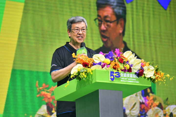 行政院長出席「第53屆全國技能競賽暨第2屆亞洲技能競賽及第47屆國際技能競賽國手選拔賽」開幕典禮