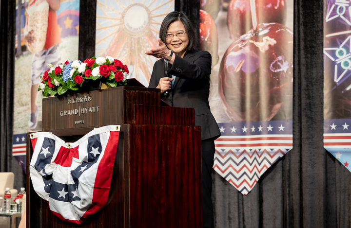 總統出席「美國獨立紀念日酒會」，並致詞