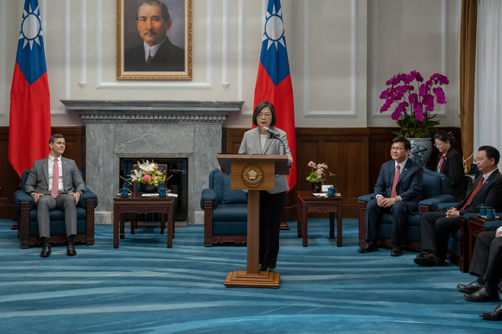 總統會晤巴拉圭共和國總統當選人貝尼亞伉儷，並致詞