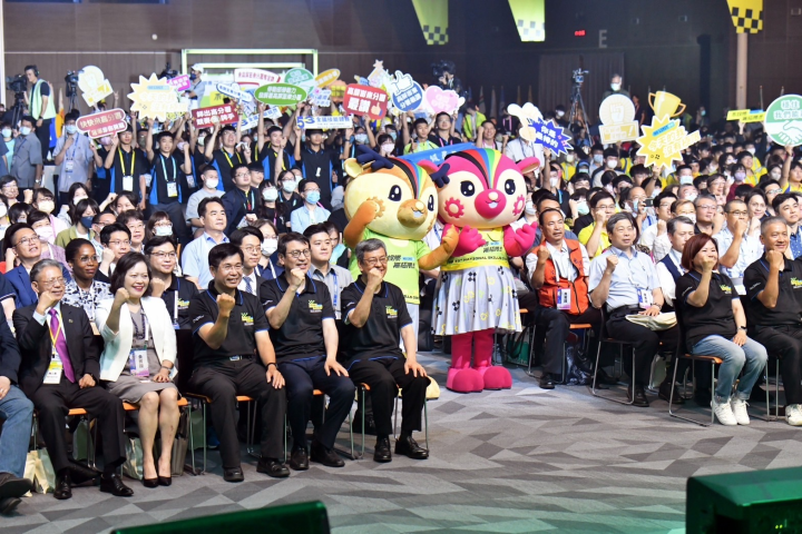 行政院長出席「第53屆全國技能競賽暨第2屆亞洲技能競賽及第47屆國際技能競賽國手選拔賽」開幕典禮