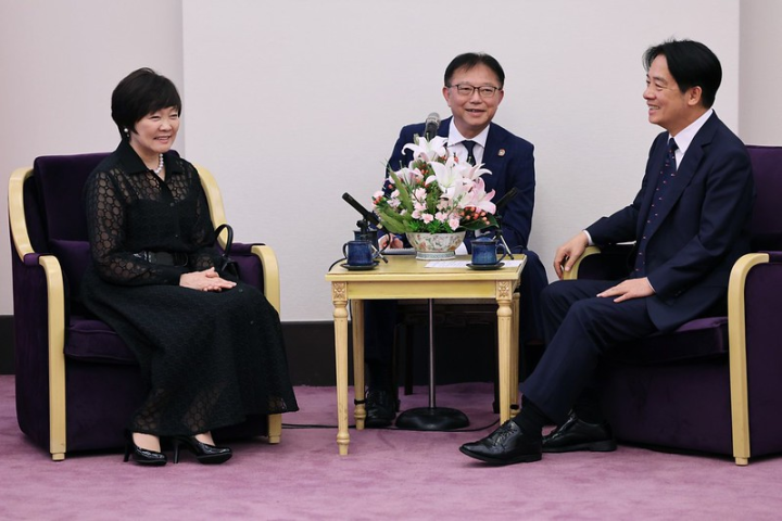 賴清德副總統19日下午接見「日本故前首相安倍晉三夫人安倍昭惠女士訪臺團」