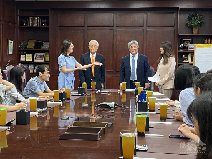 金城銀行準備珍珠綠茶讓學員享用