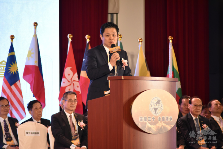 亞總總會長陳五福致詞