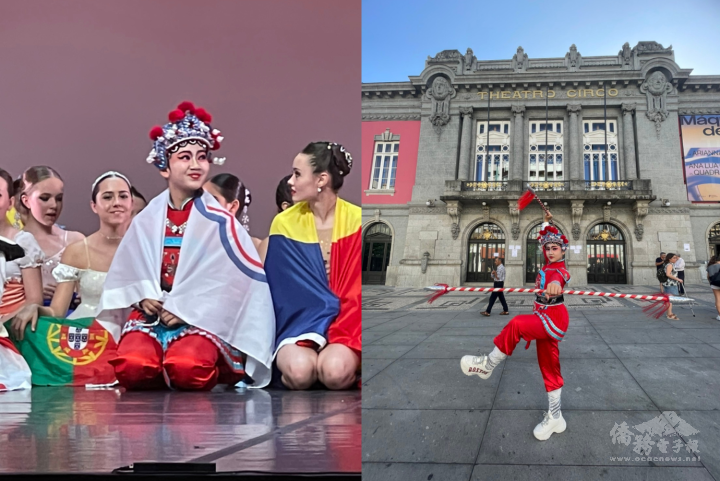 選手林佳臻參賽情形（陳怡如提供；陳妍後製合成）