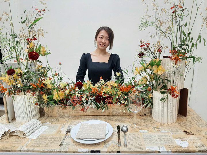 學員美麗的花藝作品