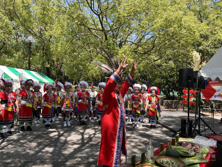 在日臺灣原住民聯合會第二屆豐年祭迎靈儀式