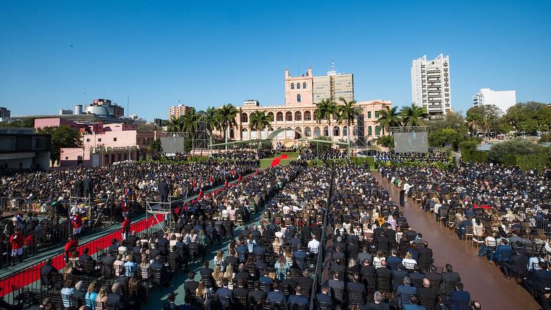 賴清德副總統特使團於當地時間15日（臺北時間15日晚間及16日凌晨）出席巴拉圭共和國新任總統貝尼亞（Santiago Peña Palacios）就職典禮及相關慶祝活動