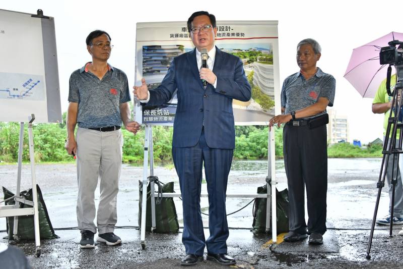 行政院副院長鄭文燦視察基隆捷運規畫情形