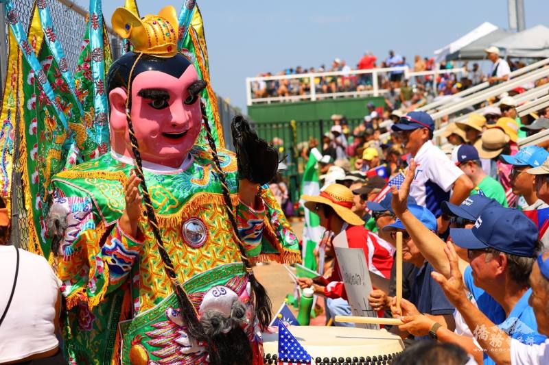 三太子也親臨現場，幫忙助陣加油