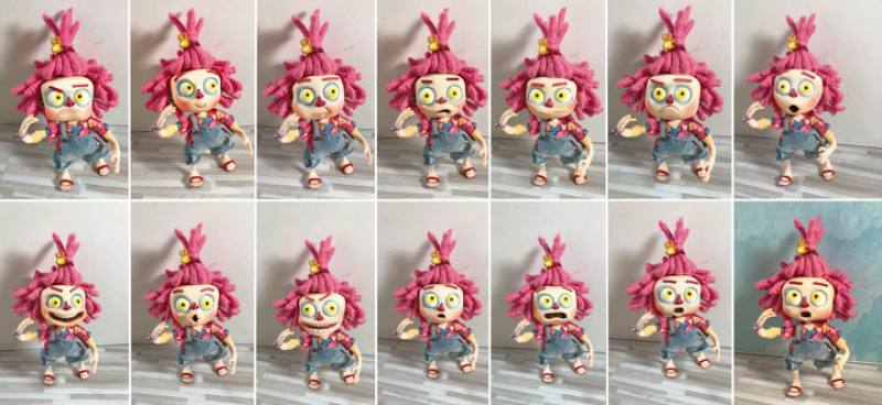 Animators typically create dozens of expressions for the same puppet, deploying them as a scene requires.