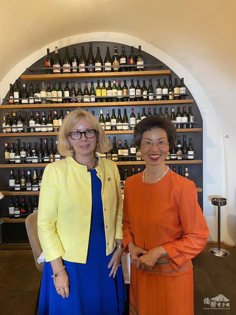 駐奧地利大使張小月及立陶宛駐奧地利大使Lina Rukštelienė會面，交流對當今國際局勢變動的看法