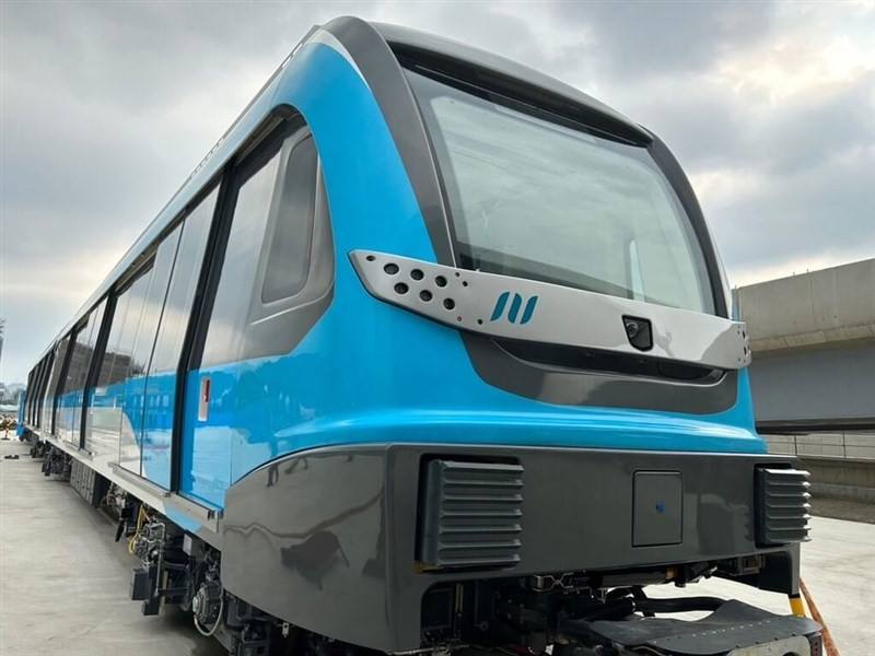 The train for the Sanying Line. CNA photo Aug. 30, 2023