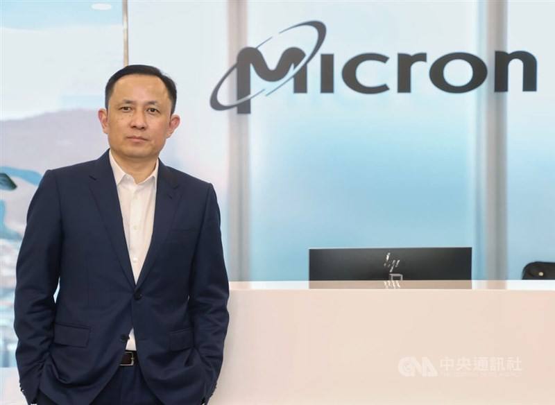 Micron Taiwan head Donghui Lu. CNA photo Sept. 3, 2023