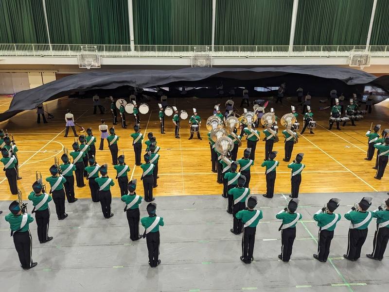 有「翡翠騎士」之稱的日本東京農業大學第二高等學校吹奏樂部10月將應邀訪台並於中華民國國慶大會中演出，14日團員們積極排練，表演內容結合舞蹈、吹奏、儀隊等元素。