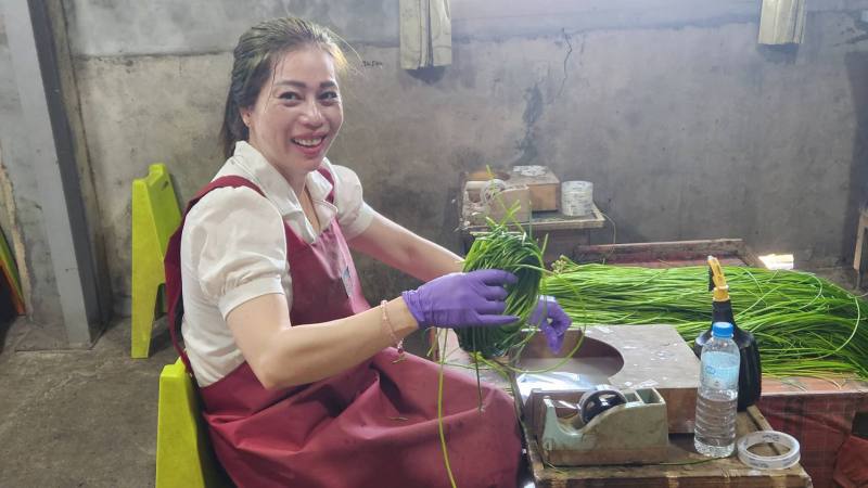 19歲嫁來台灣，今年38歲的黎柏杏在台灣圓夢創業。(江昭倫 攝)