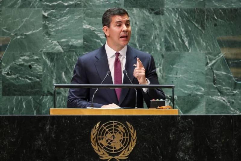 巴拉圭總統潘尼亞19日在聯合國大會上表示，支持台灣加入聯合國體系。（路透社）