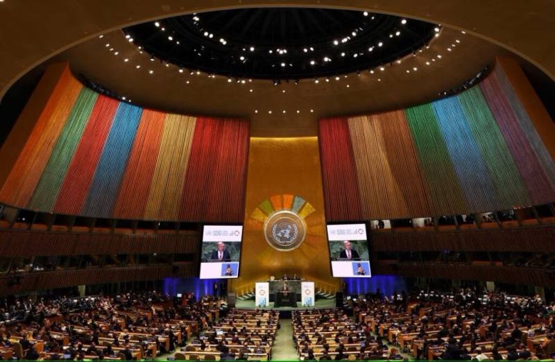 第78屆聯合國大會總辯論26日落幕，本屆共11個友邦替台灣發聲。圖為聯合國美國紐約總部。（路透社）