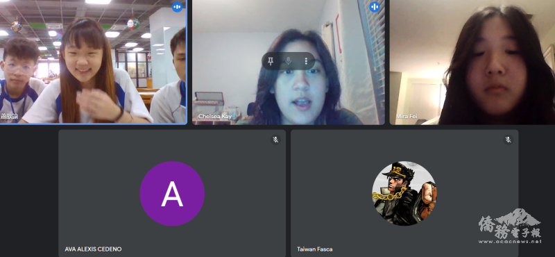 水里高工學生與美國學生共同參與旅遊英語會話