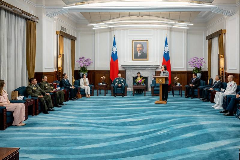 President Tsai delivers remarks.