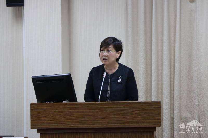 僑委會委員長徐佳青進行僑務業務報告並備詢