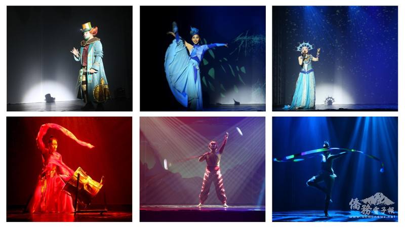 舞鈴以各項表演貫穿整場演出