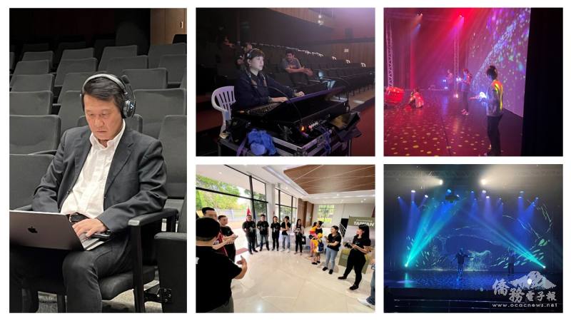 舞鈴劇場藝術總監劉樂群(左)與團隊力求各項細節盡善盡美