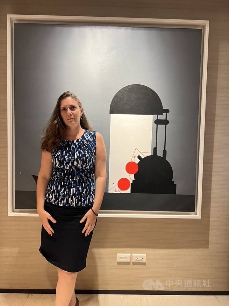 Israel's representative to Taiwan Maya Yaron is seen at the Israel Economic and Cultural Office in Taipei before doing an interview Monday.