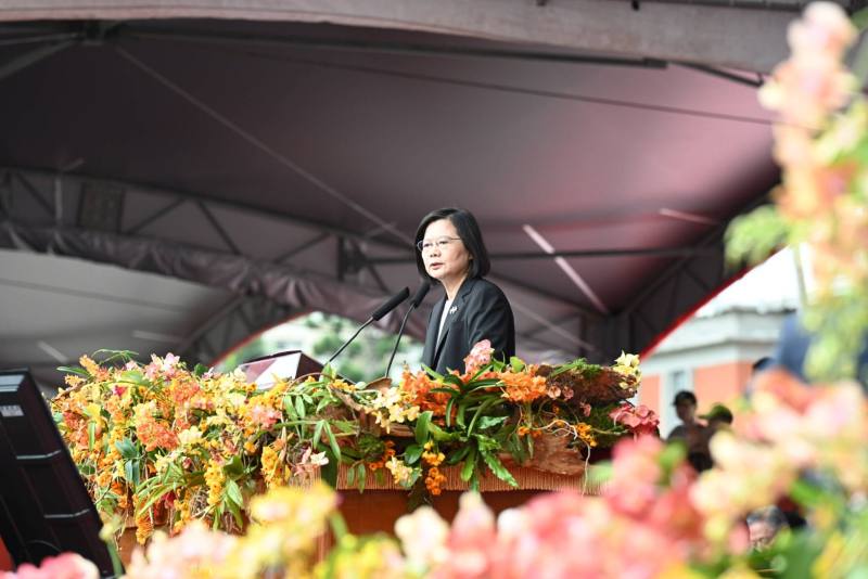 總統蔡英文國慶談話聚焦七年政府施政重點，期勉世界因臺灣變得更好