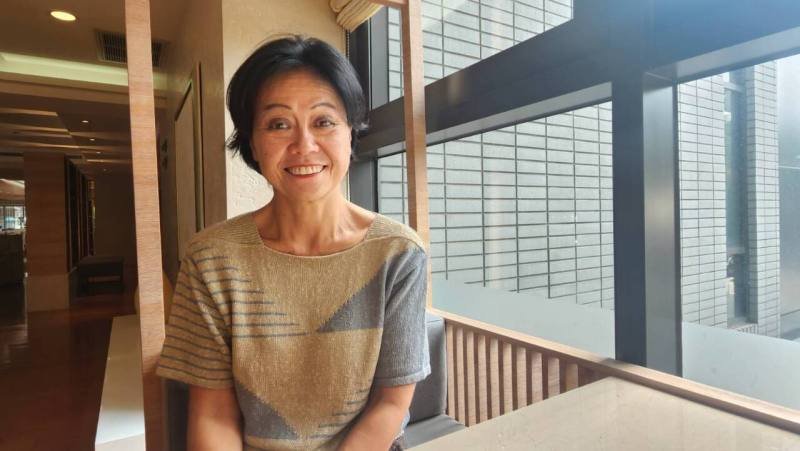 台美當代舞蹈交流重要推手塩谷陽子接受央廣專訪，分享她對於台灣近20年當代舞發展的觀察。(江昭倫 攝)